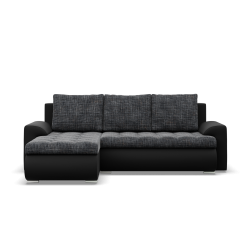 FORESTA LL Corner Sofa, Side - LEFT, Color - ASH + BLACK FORESTA LL Corner Sofa, Side - LEFT, Color - ASH + BLACK