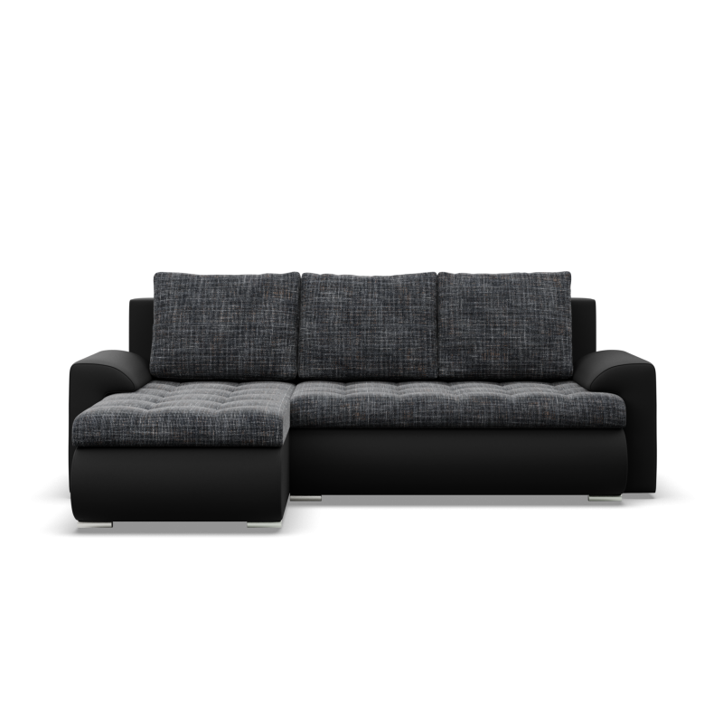 FORESTA LL Corner Sofa, Side - LEFT, Color - ASH + BLACK FORESTA LL Corner Sofa, Side - LEFT, Color - ASH + BLACK
