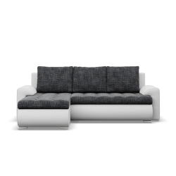 FORESTA LL Corner Sofa, Side - LEFT, Color - GREY + WHITE FORESTA LL Corner Sofa, Side - LEFT, Color - GREY + WHITE