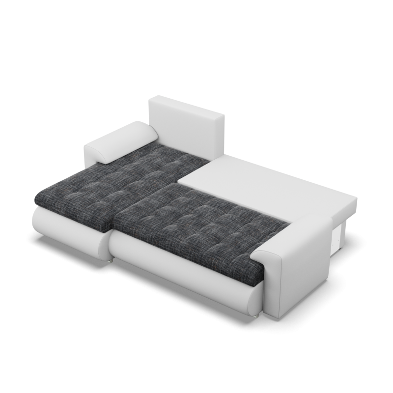 FORESTA LL Corner Sofa, Side - LEFT, Color - GREY + WHITE FORESTA LL Corner Sofa, Side - LEFT, Color - GREY + WHITE