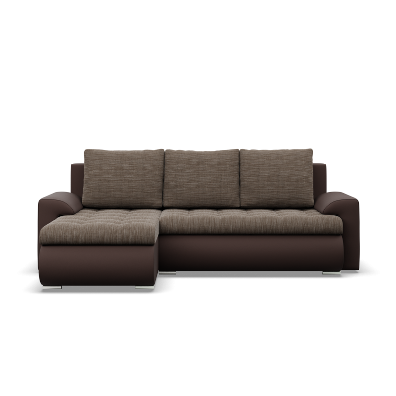 FORESTA LL Corner Sofa, Side - LEFT, Color - BROWN + CAPPUCCINO FORESTA LL Corner Sofa, Side - LEFT, Color - BROWN + CAPPUCCINO