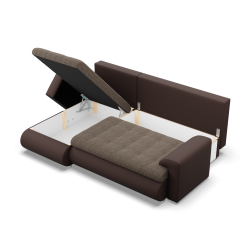 FORESTA LL Corner Sofa, Side - LEFT, Color - BROWN + CAPPUCCINO FORESTA LL Corner Sofa, Side - LEFT, Color - BROWN + CAPPUCCINO