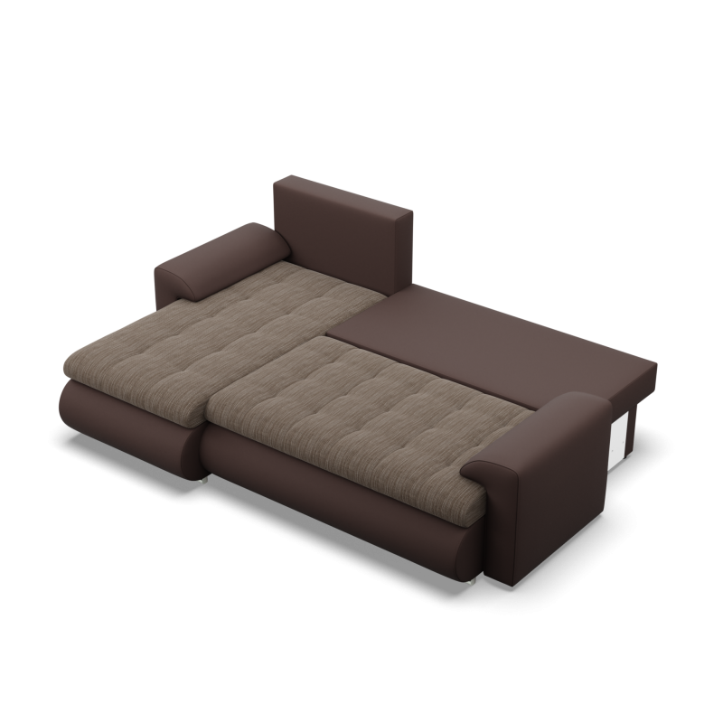 FORESTA LL Corner Sofa, Side - LEFT, Color - BROWN + CAPPUCCINO FORESTA LL Corner Sofa, Side - LEFT, Color - BROWN + CAPPUCCINO