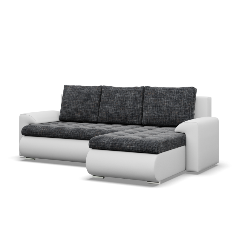 FORESTA LL corner sofa, Side - RIGHT, Color - GRAY + WHITE FORESTA LL corner sofa, Side - RIGHT, Color - GRAY + WHITE