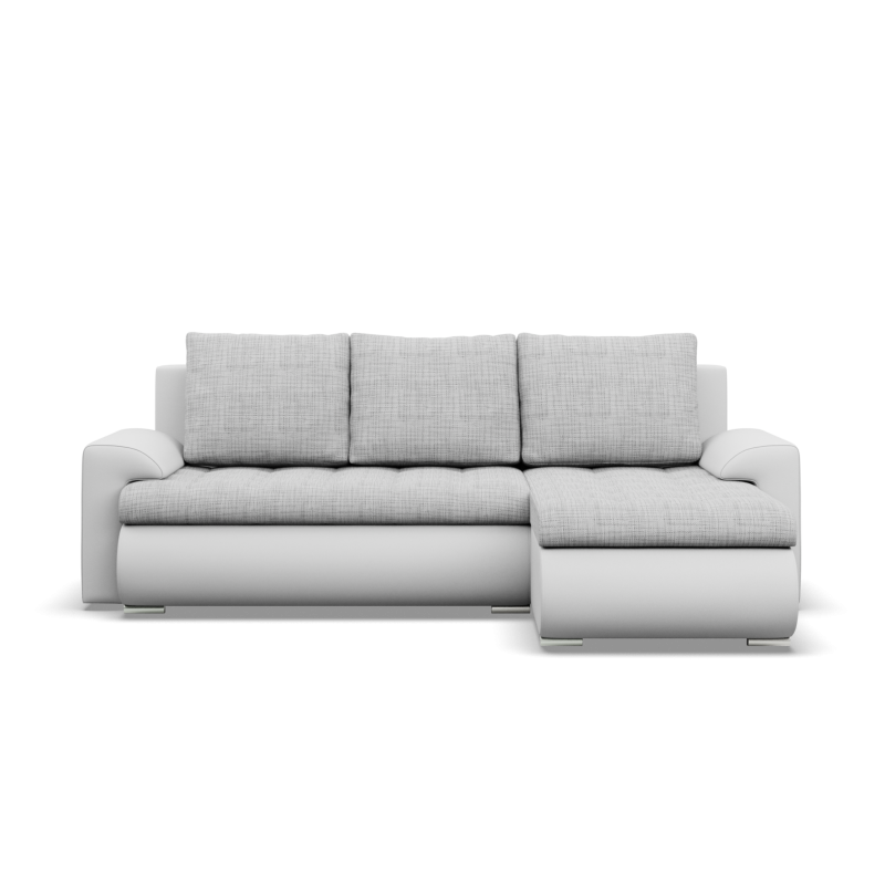Ecksofa FORESTA LL, Seite - RECHTS, Farbe - GRAU + WEISS Ecksofa FORESTA LL, Seite - RECHTS, Farbe - GRAU + WEISS