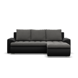 FORESTA LL Corner Sofa, Side - RIGHT, Color - DARK GRAY + BLACK FORESTA LL Corner Sofa, Side - RIGHT, Color - DARK GRAY + BLACK