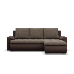 FORESTA LL Corner Sofa, Side - RIGHT, Color - BROWN + CAPPUCCINO FORESTA LL Corner Sofa, Side - RIGHT, Color - BROWN + CAPPUCCINO