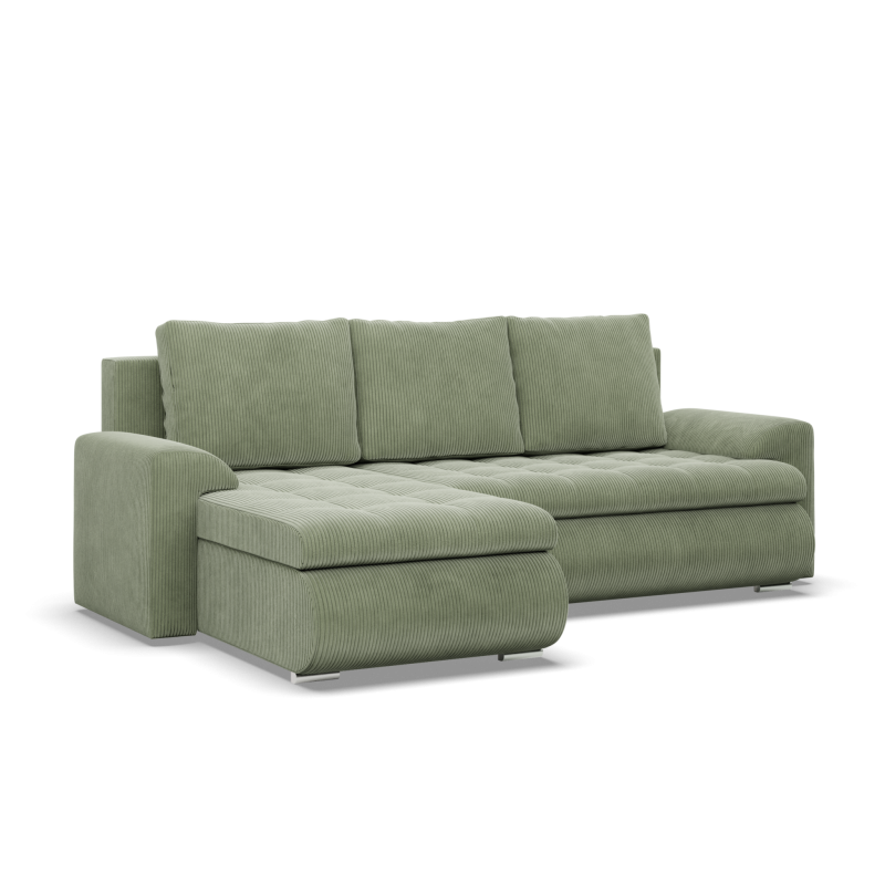 FORESTA LL Poso Corner Sofa, Side - LEFT, Color - LIGHT GREEN FORESTA LL Poso Corner Sofa, Side - LEFT, Color - LIGHT GREEN