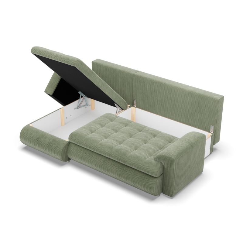 FORESTA LL Poso Corner Sofa, Side - LEFT, Color - LIGHT GREEN FORESTA LL Poso Corner Sofa, Side - LEFT, Color - LIGHT GREEN