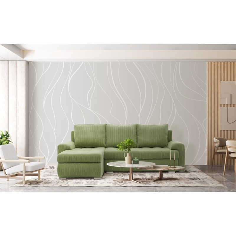 FORESTA LL Poso Corner Sofa, Side - LEFT, Color - LIGHT GREEN FORESTA LL Poso Corner Sofa, Side - LEFT, Color - LIGHT GREEN