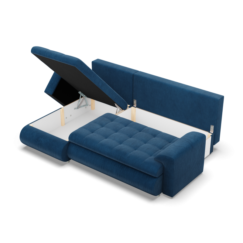 FORESTA LL Poso Corner Sofa, Side - LEFT, Color - NAVY BLUE FORESTA LL Poso Corner Sofa, Side - LEFT, Color - NAVY BLUE