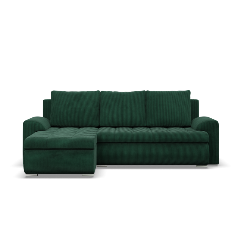 FORESTA LL Poso Corner Sofa, Side - LEFT, Color - BOTTLE GREEN FORESTA LL Poso Corner Sofa, Side - LEFT, Color - BOTTLE GREEN