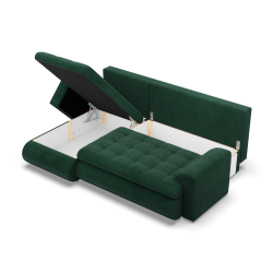 FORESTA LL Poso Corner Sofa, Side - LEFT, Color - BOTTLE GREEN FORESTA LL Poso Corner Sofa, Side - LEFT, Color - BOTTLE GREEN