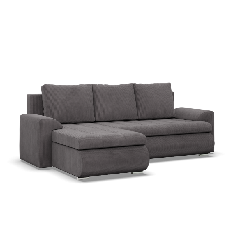 FORESTA LL Poso Corner Sofa, Side - LEFT, Color - DARK GRAY FORESTA LL Poso Corner Sofa, Side - LEFT, Color - DARK GRAY