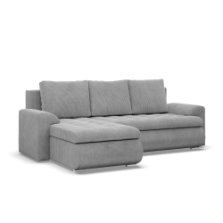 FORESTA LL Poso Corner Sofa, Side - LEFT, Color - LIGHT GRAY