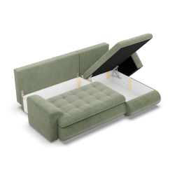 FORESTA LL Poso Corner Sofa, Side - RIGHT, Color - LIGHT GREEN FORESTA LL Poso Corner Sofa, Side - RIGHT, Color - LIGHT GREEN