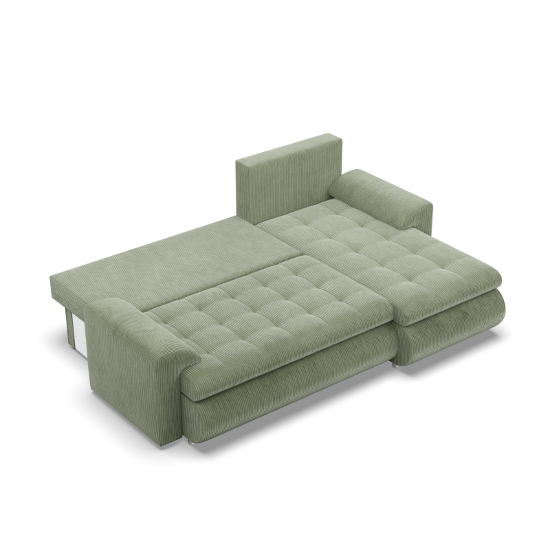 FORESTA LL Poso Corner Sofa, Side - RIGHT, Color - LIGHT GREEN FORESTA LL Poso Corner Sofa, Side - RIGHT, Color - LIGHT GREEN