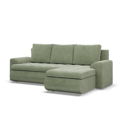 FORESTA LL Poso Corner Sofa, Side - RIGHT, Color - LIGHT GREEN