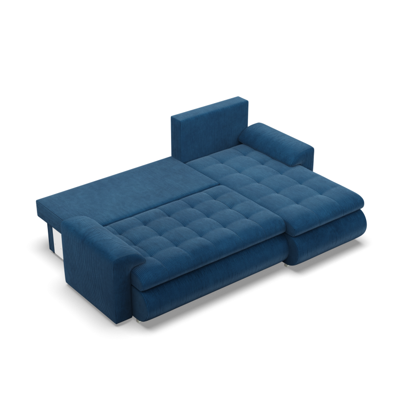 FORESTA LL Poso Corner Sofa, Side - RIGHT, Color - NAVY BLUE FORESTA LL Poso Corner Sofa, Side - RIGHT, Color - NAVY BLUE