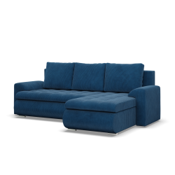 FORESTA LL Poso Corner Sofa, Side - RIGHT, Color - NAVY BLUE