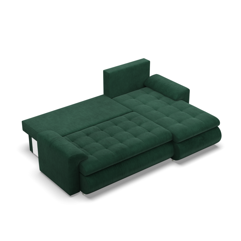 FORESTA LL Poso Corner Sofa, Side - RIGHT, Color - BOTTLE GREEN FORESTA LL Poso Corner Sofa, Side - RIGHT, Color - BOTTLE GREEN