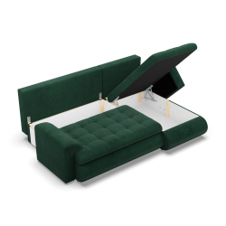 FORESTA LL Poso Corner Sofa, Side - RIGHT, Color - BOTTLE GREEN FORESTA LL Poso Corner Sofa, Side - RIGHT, Color - BOTTLE GREEN