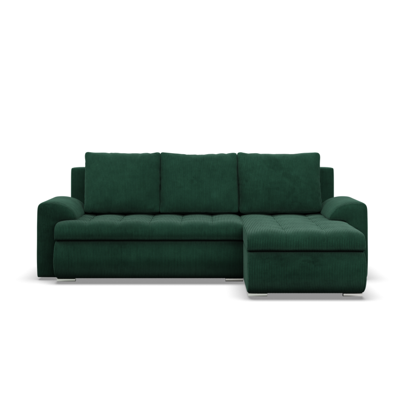 FORESTA LL Poso Corner Sofa, Side - RIGHT, Color - BOTTLE GREEN FORESTA LL Poso Corner Sofa, Side - RIGHT, Color - BOTTLE GREEN