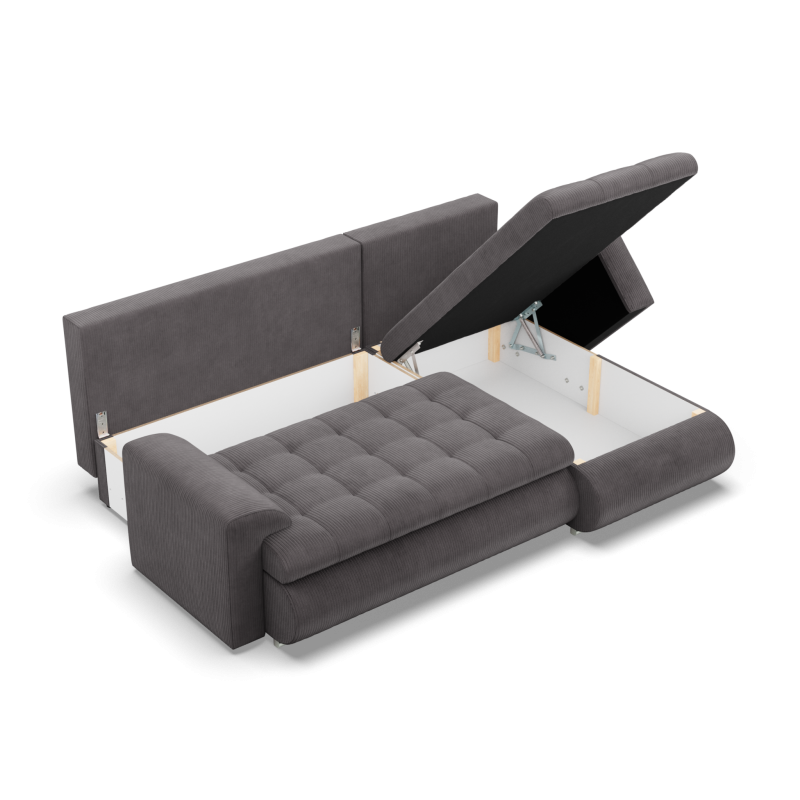 FORESTA LL Poso Corner Sofa, Side - RIGHT, Color - DARK GRAY FORESTA LL Poso Corner Sofa, Side - RIGHT, Color - DARK GRAY