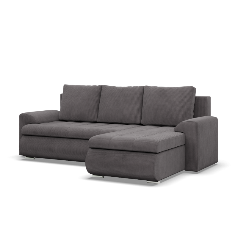 FORESTA LL Poso Corner Sofa, Side - RIGHT, Color - DARK GRAY FORESTA LL Poso Corner Sofa, Side - RIGHT, Color - DARK GRAY