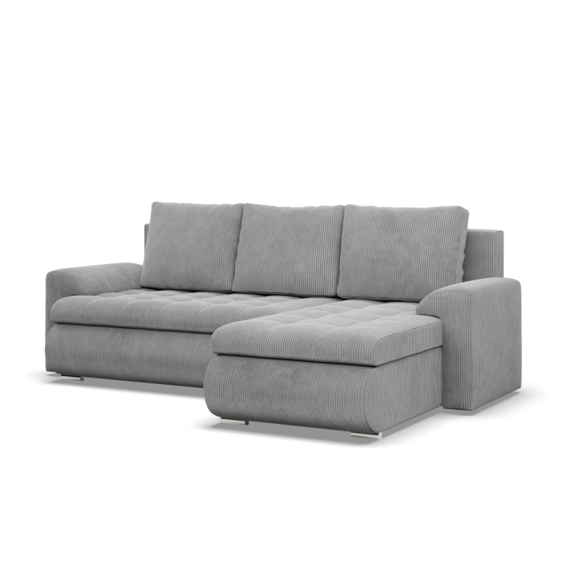 FORESTA LL Poso Corner Sofa, Side - RIGHT, Color - LIGHT GRAY FORESTA LL Poso Corner Sofa, Side - RIGHT, Color - LIGHT GRAY