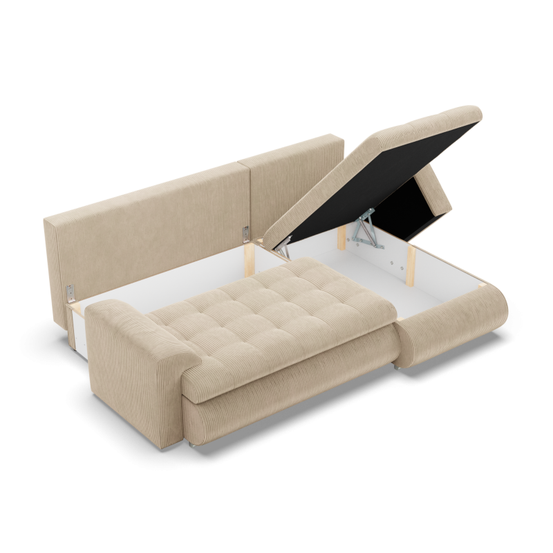 FORESTA LL Poso Corner Sofa, Side - RIGHT, Color - BEIGE FORESTA LL Poso Corner Sofa, Side - RIGHT, Color - BEIGE