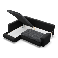 FORESTA LO Corner Sofa, Side - LEFT, Color - ASH + BLACK FORESTA LO Corner Sofa, Side - LEFT, Color - ASH + BLACK