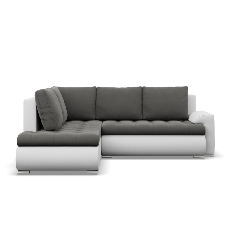 FORESTA LO Corner Sofa, Side - LEFT, Color - DARK GRAY + WHITE FORESTA LO Corner Sofa, Side - LEFT, Color - DARK GRAY + WHITE