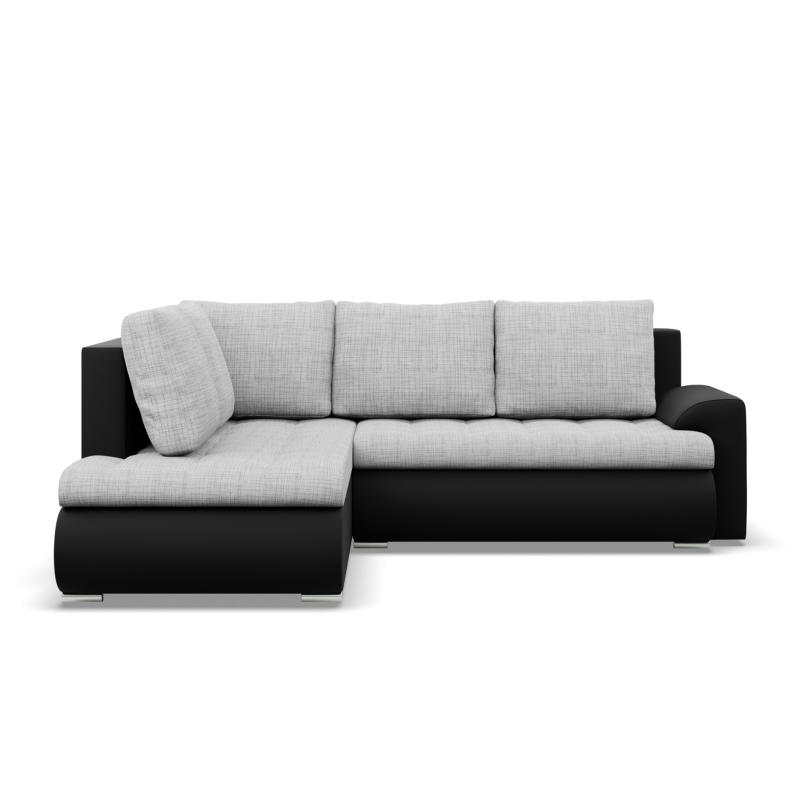 FORESTA LO Corner Sofa, Side - LEFT, Color - GRAY + BLACK FORESTA LO Corner Sofa, Side - LEFT, Color - GRAY + BLACK