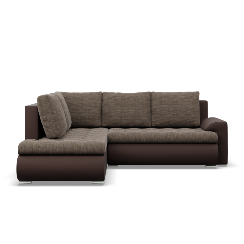 FORESTA LO Corner Sofa, Side - LEFT, Color - BROWN + CAPPUCCINO FORESTA LO Corner Sofa, Side - LEFT, Color - BROWN + CAPPUCCINO