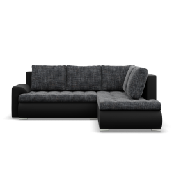 Ecksofa FORESTA LO, Seite - RECHTS, Farbe - GRAU + SCHWARZ Ecksofa FORESTA LO, Seite - RECHTS, Farbe - GRAU + SCHWARZ