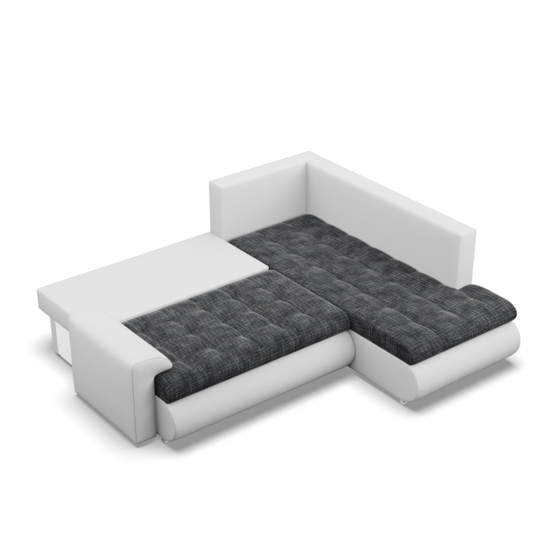 FORESTA LO Corner Sofa, Side - RIGHT, Color - GRAY + WHITE FORESTA LO Corner Sofa, Side - RIGHT, Color - GRAY + WHITE