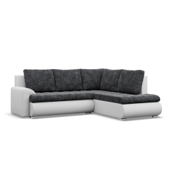 FORESTA LO Corner Sofa, Side - RIGHT, Color - GRAY + WHITE