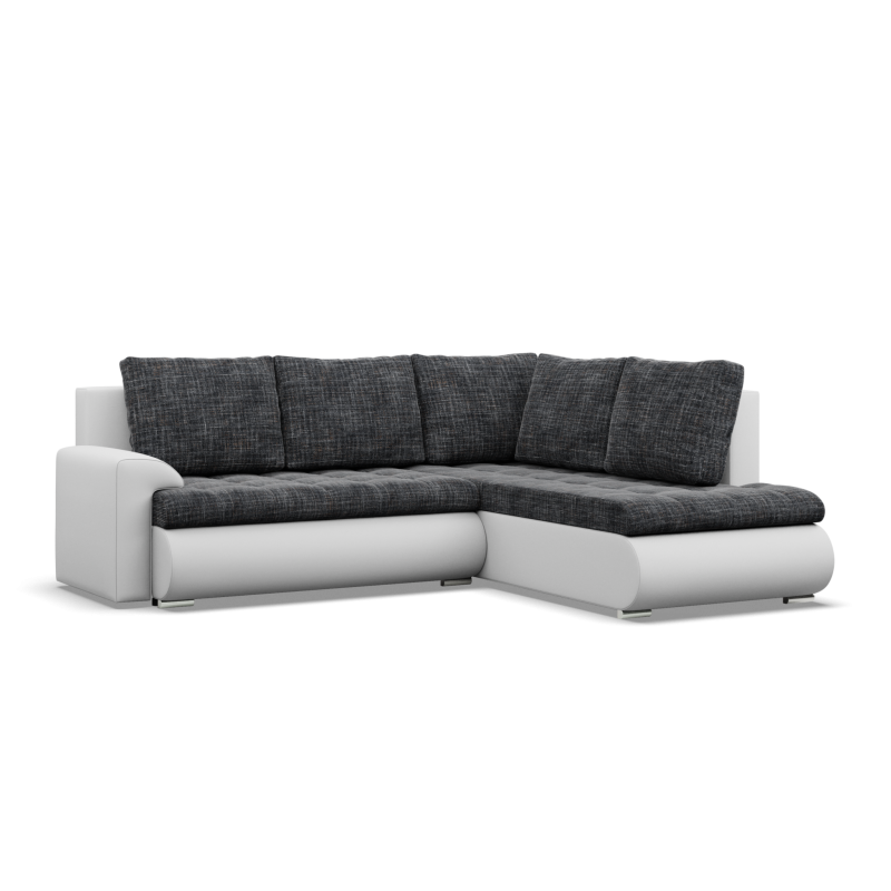FORESTA LO Corner Sofa, Side - RIGHT, Color - GRAY + WHITE FORESTA LO Corner Sofa, Side - RIGHT, Color - GRAY + WHITE