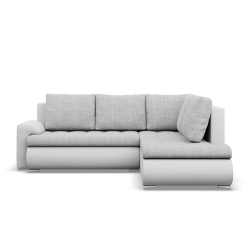 FORESTA LO Corner Sofa, Side - RIGHT, Color - GRAY + WHITE FORESTA LO Corner Sofa, Side - RIGHT, Color - GRAY + WHITE
