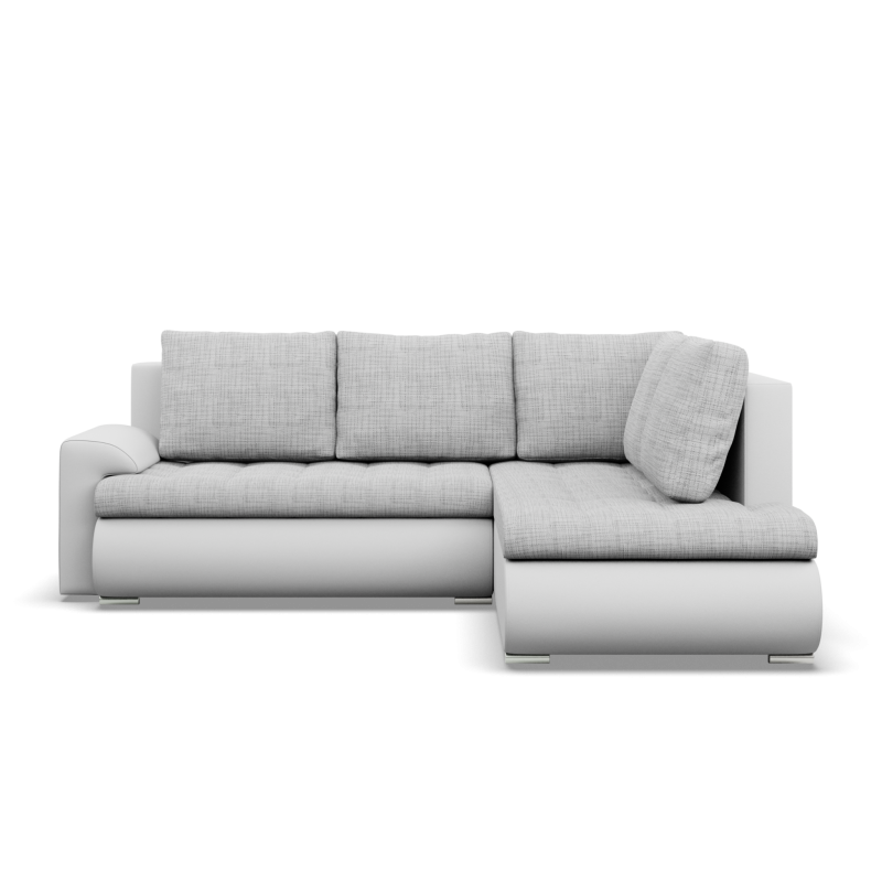 FORESTA LO Corner Sofa, Side - RIGHT, Color - GRAY + WHITE FORESTA LO Corner Sofa, Side - RIGHT, Color - GRAY + WHITE