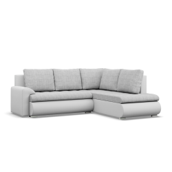 FORESTA LO Corner Sofa, Side - RIGHT, Color - GRAY + WHITE