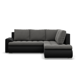 Ecksofa FORESTA LO, Seite - RECHTS, Farbe - DUNKELGRAU + SCHWARZ Ecksofa FORESTA LO, Seite - RECHTS, Farbe - DUNKELGRAU + SCHWARZ