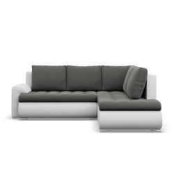 FORESTA LO Corner Sofa, Side - RIGHT, Color - DARK GRAY + WHITE FORESTA LO Corner Sofa, Side - RIGHT, Color - DARK GRAY + WHITE