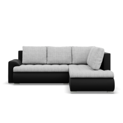 FORESTA LO Corner Sofa, Side - RIGHT, Color - GRAY + BLACK FORESTA LO Corner Sofa, Side - RIGHT, Color - GRAY + BLACK