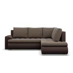 FORESTA LO Corner Sofa, Side - RIGHT, Color - BROWN + CAPPUCCINO FORESTA LO Corner Sofa, Side - RIGHT, Color - BROWN + CAPPUCCINO