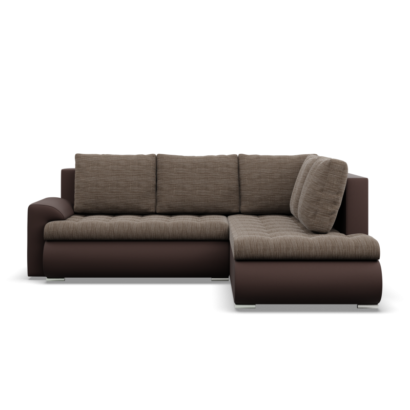 FORESTA LO Corner Sofa, Side - RIGHT, Color - BROWN + CAPPUCCINO FORESTA LO Corner Sofa, Side - RIGHT, Color - BROWN + CAPPUCCINO