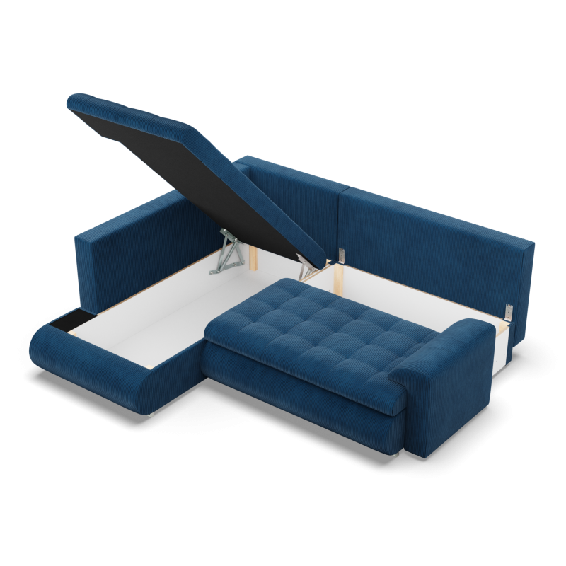 FORESTA LO Poso Corner Sofa, Side - LEFT, Color - NAVY BLUE FORESTA LO Poso Corner Sofa, Side - LEFT, Color - NAVY BLUE