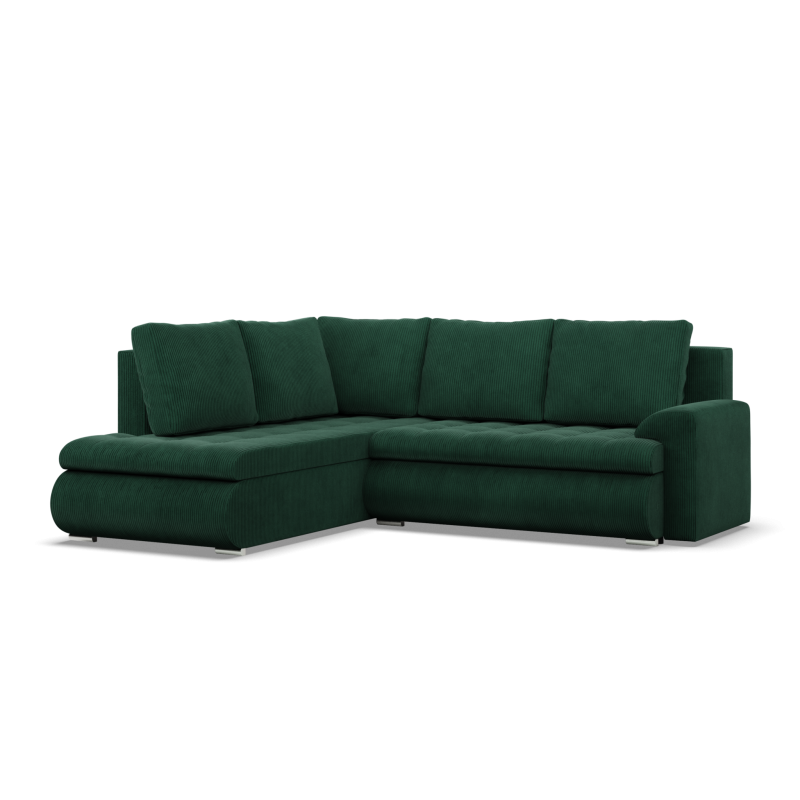 FORESTA LO Poso Corner Sofa, Side - LEFT, Color - BOTTLE GREEN FORESTA LO Poso Corner Sofa, Side - LEFT, Color - BOTTLE GREEN