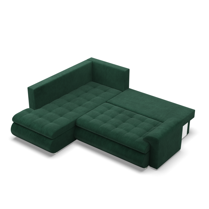 FORESTA LO Poso Corner Sofa, Side - LEFT, Color - BOTTLE GREEN FORESTA LO Poso Corner Sofa, Side - LEFT, Color - BOTTLE GREEN